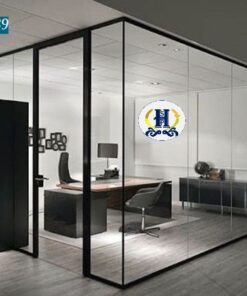 Vách ngăn nhôm kính phòng làm việc chuyên nghiệp hsp