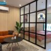 vách ngăn nhôm kính phòng ngủ nổi bật hsp
