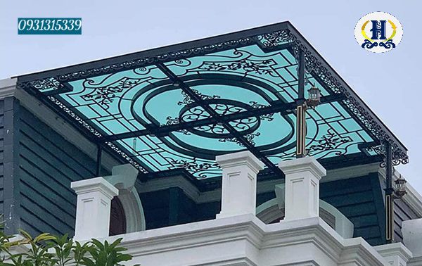 Mái che sân thượng đẹp tiện lợi hsp