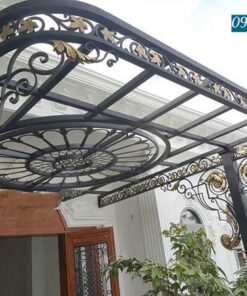 Mái kính sắt mỹ nghệ nổi bật hsp