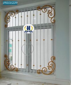 khung bảo vệ cửa sổ 2 cánh đẹp hsp