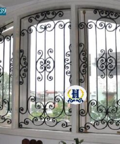 khung sắt bảo vệ cửa sổ 4 cánh chắc chắn hsp